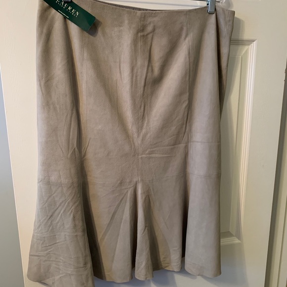Ralph Lauren Suede Skirt - Picture 2 of 6